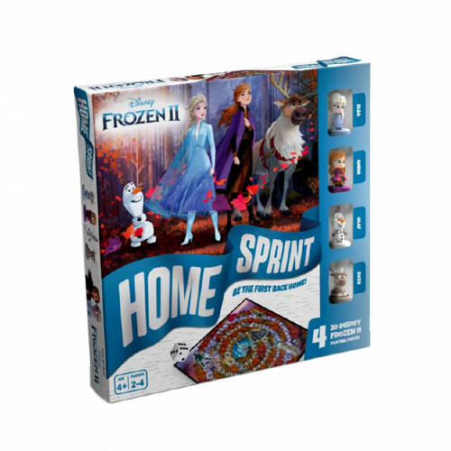 Joc de societate "Disney Frozen II - Home Sprint", pentru 2-4 jucatori cu varsta de peste 4 ani